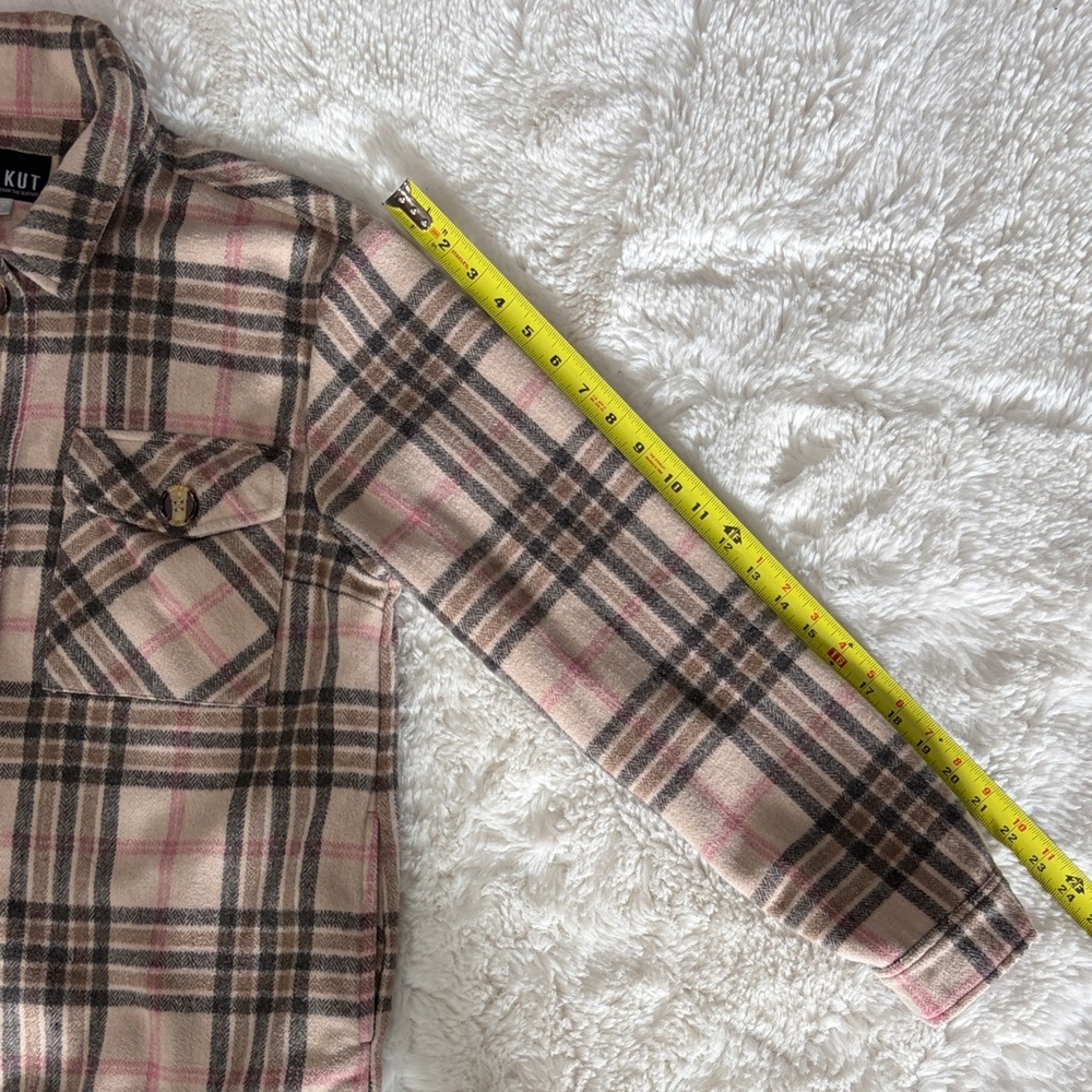 KUT From theKloth ,size XL,Plaid Button-Up Jacket - Picture 16 of 17